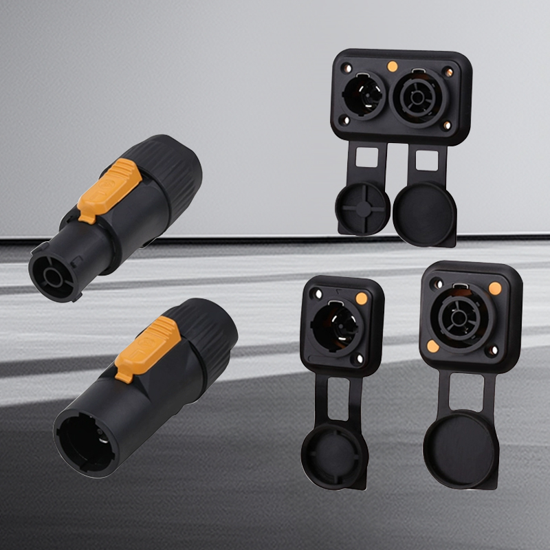 مقبس ذو عارضة سوداء